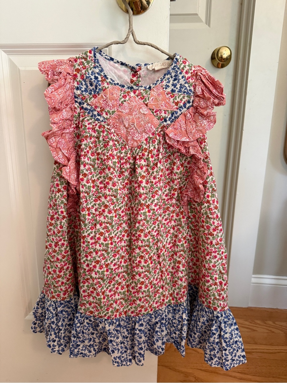 Floral Ruffle Yoke Dress for Girls